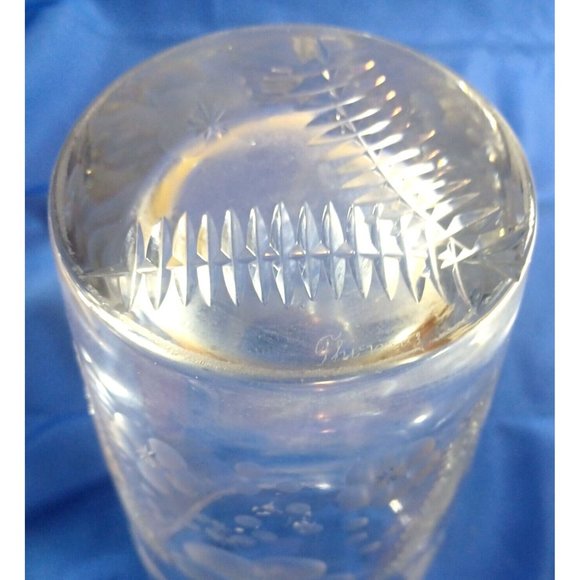 Stunning Thomas Dresden 12" 12lb Fantasy Flowers Brilliant Cut Gl… - Picture 11 of 11